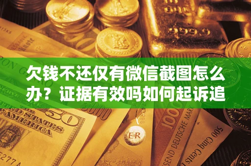 武汉欠钱不还仅有微信截图怎么办？证据有效吗如何起诉追回欠款？