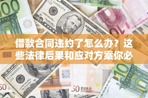 武汉借款合同违约了怎么办？这些法律后果和应对方案你必须知道