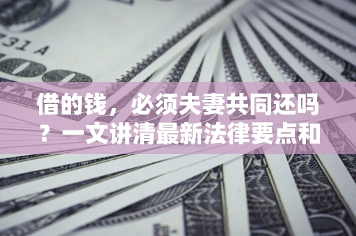 武汉借的钱，必须夫妻共同还吗？一文讲清最新法律要点和避坑指南