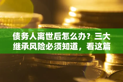 武汉债务人离世后怎么办？三大继承风险必须知道，看这篇就够了