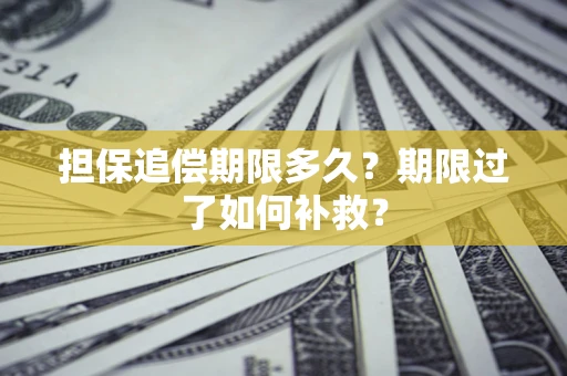 武汉担保追偿期限多久？期限过了如何补救？