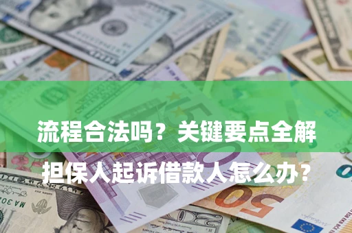 武汉

担保人起诉借款人怎么办？流程合法吗？关键要点全解析