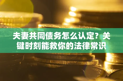 武汉夫妻共同债务怎么认定？关键时刻能救你的法律常识