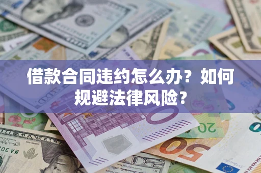 武汉借款合同违约怎么办？如何规避法律风险？