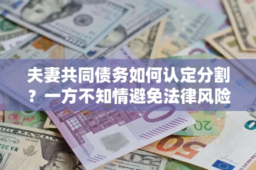 武汉夫妻共同债务如何认定分割？一方不知情避免法律风险必看！